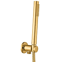 Paffoni Light Душевой комплект: душевой гарнитур, цвет: золото медовое брашированное KITZLIG015HGSP