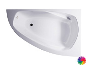 Astraform Тиора Ванна, литьевой мрамор, пристенная, угловая правая 154.5x105 см, цвет: RAL 01020033