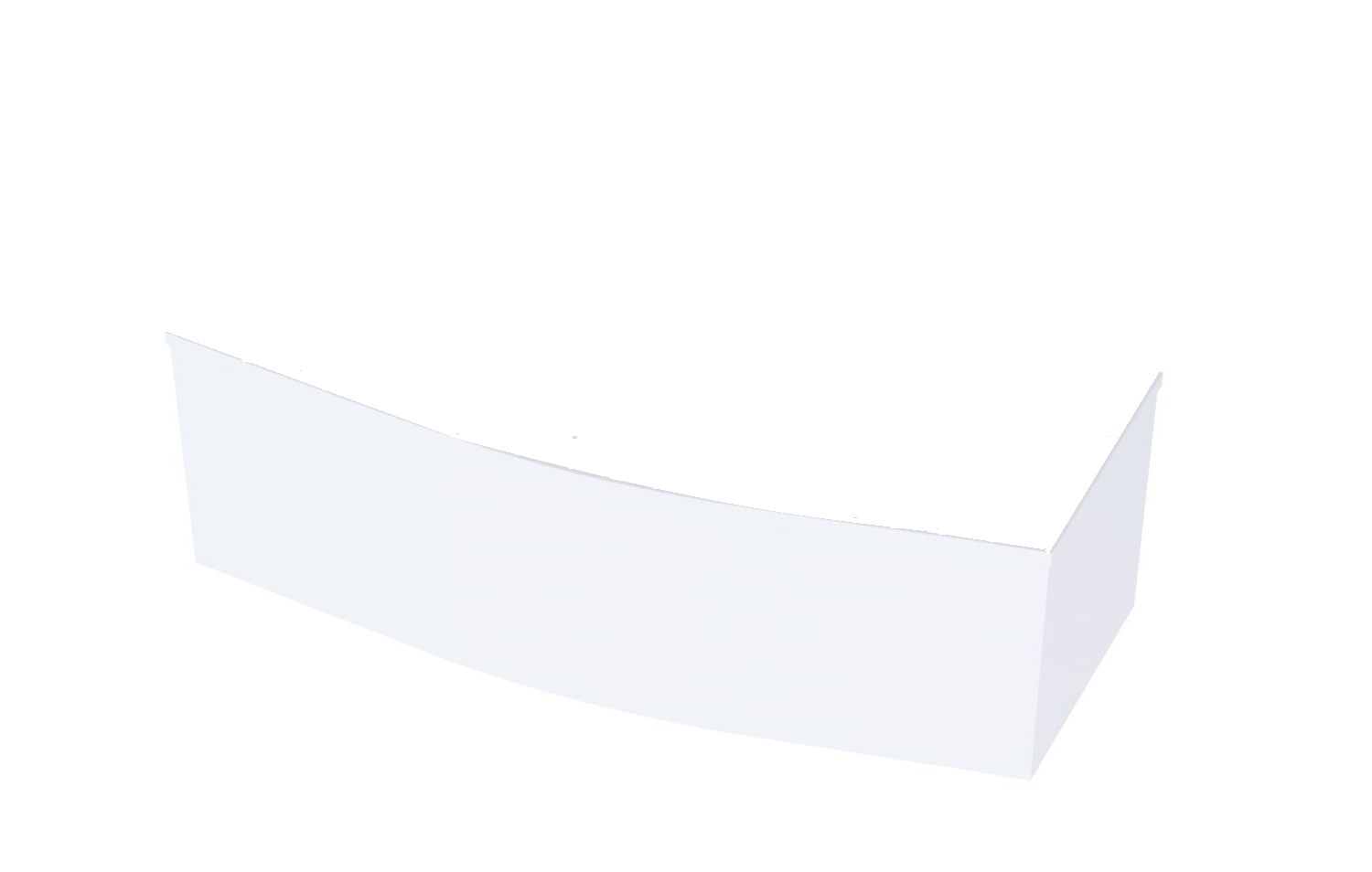 Astraform Скат Экран Г-образный PFI, цвет: белый глянец 02010003