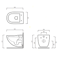 Cielo Fluid Сиденье для унитаза, микролифт, цвет: глянцевый черный CPVFLTFN