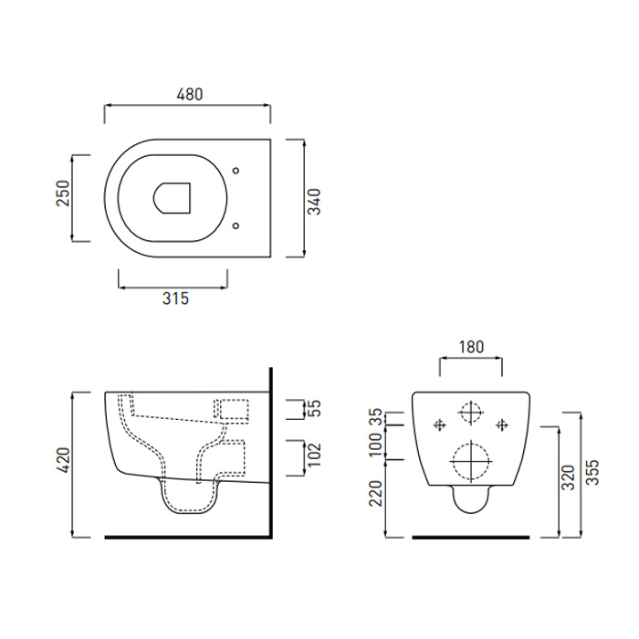 Cielo Smile Сиденье из термоотверждающейся смолы, цвет: глянцевый черный CPVSMFN