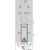 Hansgrohe ShowerSelect Переключатель потоков 3 потребителя наружная часть, цвет: полированное золото 15764990