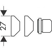 Hansgrohe Raindance Угловой монтажный набор, цвет: серый 28694000
