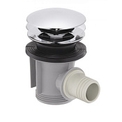 Hansgrohe Донный клапан для ванны Push-Open универсальный, цвет: хром 50107000