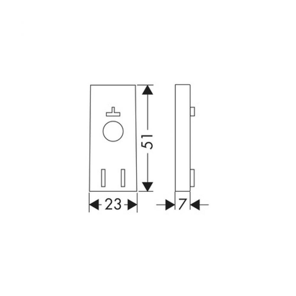 Hansgrohe Выравнивающая прокладка, цвет: хром 97450000