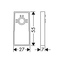 Hansgrohe Raindance Прокладка для крепления штанги Unica на плитку, цвет: хром 98993000