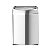 Brabantia Touch Bin Мусорное ведро нажимн., нержавеющая сталь на 10л, цвет: cтальной матовый FPP 477225