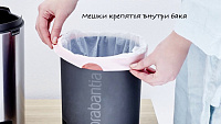 Brabantia NewIcon Мусорное ведро с педалью, нержавеющая сталь на 5л, цвет: стальной матовый FPP 112102