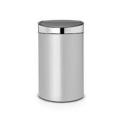 Brabantia Touch Bin New Мусорное ведро нажимн., нержавеющая сталь на 40л, цвет: серый металлик 114861