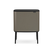 Brabantia Touch Bin Bo Мусорное ведро нажимн., нержавеющая сталь на 33л, цвет: платиновый 316043