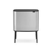 Brabantia Touch Bin Bo Мусорное ведро нажимн., нержавеющая сталь на 34л, цвет: стальной матовый 316227