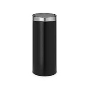 Brabantia Touch Bin New Мусорное ведро нажимн., нержавеющая сталь на 30л, цвет: черный матовый 115448