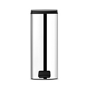 Brabantia Pedal Bin Мусорное ведро с педалью, нержавеющая сталь на 25л, цвет: стальной полированный 369384