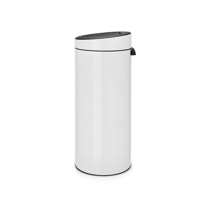 Brabantia Touch Bin New Мусорное ведро нажимн., нержавеющая сталь на 30л, цвет: белый 115141