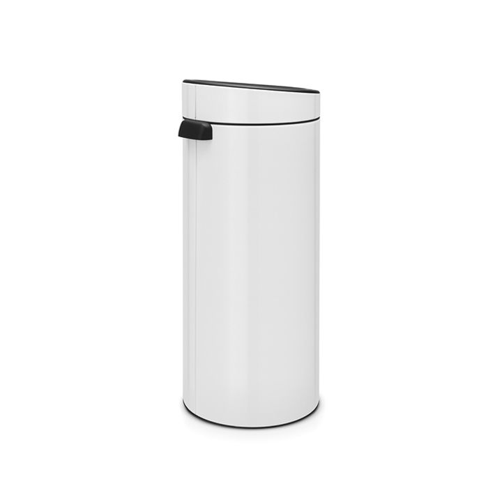 Brabantia Touch Bin New Мусорное ведро нажимн., нержавеющая сталь на 30л, цвет: белый 115141