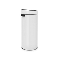Brabantia Touch Bin New Мусорное ведро нажимн., нержавеющая сталь на 30л, цвет: белый 115141