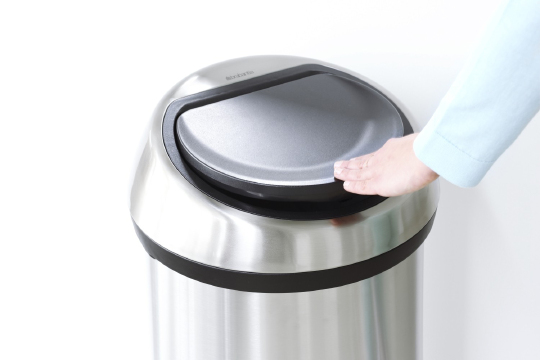 Brabantia Touch Bin Мусорное ведро нажимн., нержавеющая сталь на 60л, цвет: стальной матовый FPP 484506