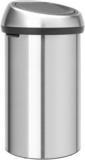 Brabantia Touch Bin Мусорное ведро нажимн., нержавеющая сталь на 60л, цвет: стальной матовый FPP 484506