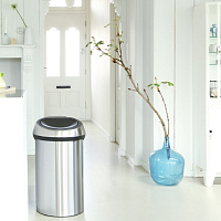 Brabantia Touch Bin Мусорное ведро нажимн., нержавеющая сталь на 60л, цвет: стальной матовый FPP 484506
