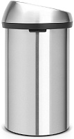 Brabantia Touch Bin Мусорное ведро нажимн., нержавеющая сталь на 60л, цвет: стальной матовый FPP 484506