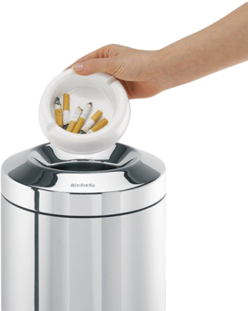 Brabantia Мусорное ведро без крышки, нержавеющая сталь на 7л, цвет: стальной полированный 378928