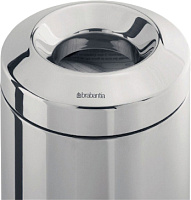 Brabantia Мусорное ведро без крышки, нержавеющая сталь на 7л, цвет: стальной полированный 378928