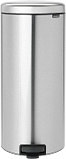 Brabantia NewIcon Мусорное ведро с педалью, нержавеющая сталь на 30л, цвет: стальной матовый 111822