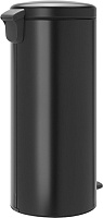Brabantia NewIcon Мусорное ведро с педалью, нержавеющая сталь на 30л, цвет: черный матовый 114540