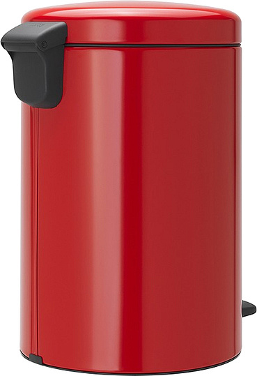Brabantia NewIcon Мусорное ведро с педалью, нержавеющая сталь на 20л, цвет: пламенно-красный 111860