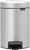Brabantia NewIcon Мусорное ведро с педалью, нержавеющая сталь на 3л, цвет: серый металлик 113260
