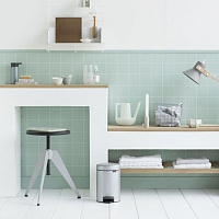 Brabantia NewIcon Мусорное ведро с педалью, нержавеющая сталь на 3л, цвет: серый металлик 113260