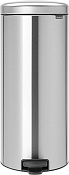 Brabantia NewIcon Мусорное ведро с педалью, нержавеющая сталь на 30л, цвет: стальной матовый 114380
