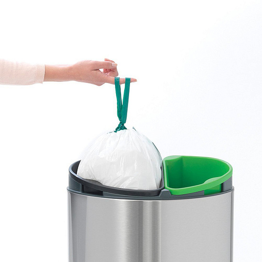 Brabantia Touch Bin New Мусорное ведро нажимн., нержавеющая сталь на 33л, цвет: стальной матовый FPP 112867