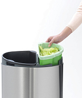 Brabantia Touch Bin New Мусорное ведро нажимн., нержавеющая сталь на 33л, цвет: стальной матовый FPP 112867