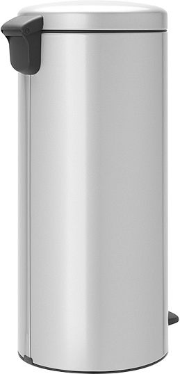 Brabantia NewIcon Мусорное ведро с педалью, нержавеющая сталь на 30л, цвет: серый металлик 114465