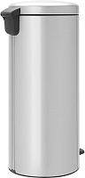 Brabantia NewIcon Мусорное ведро с педалью, нержавеющая сталь на 30л, цвет: серый металлик 114465