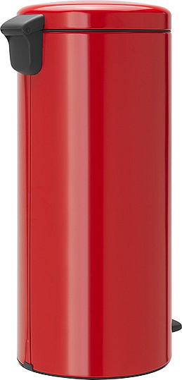 Brabantia NewIcon Мусорное ведро с педалью, нержавеющая сталь на 30л, цвет: пламенно-красный 111808