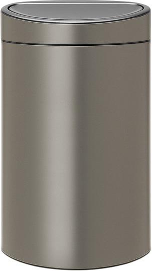 Brabantia Touch Bin New Мусорное ведро нажимн., нержавеющая сталь на 40л, цвет: платиновый 114908