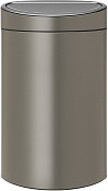 Brabantia Touch Bin New Мусорное ведро нажимн., нержавеющая сталь на 40л, цвет: платиновый 114908