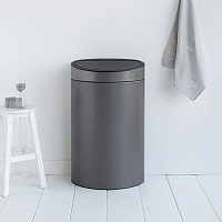 Brabantia Touch Bin New Мусорное ведро нажимн., нержавеющая сталь на 40л, цвет: платиновый 114908