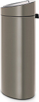 Brabantia Touch Bin New Мусорное ведро нажимн., нержавеющая сталь на 40л, цвет: платиновый 114908