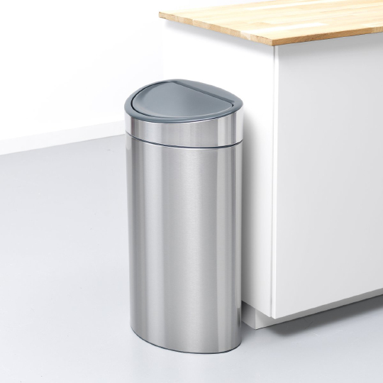 Brabantia Touch Bin New Мусорное ведро нажимн., нержавеющая сталь на 33л, цвет: стальной матовый 100680
