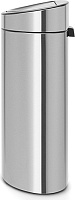 Brabantia Touch Bin New Мусорное ведро нажимн., нержавеющая сталь на 40л, цвет: стальной матовый 114809