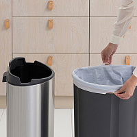 Brabantia Touch Bin New Мусорное ведро нажимн., нержавеющая сталь на 40л, цвет: стальной матовый 114809