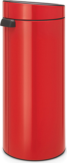 Brabantia Touch Bin New Мусорное ведро нажимн., нержавеющая сталь на 30л, цвет: пламенно-красный 115189