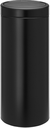 Brabantia Touch Bin New Мусорное ведро нажимн., нержавеющая сталь на 30л, цвет: черный матовый 115301