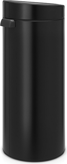 Brabantia Touch Bin New Мусорное ведро нажимн., нержавеющая сталь на 30л, цвет: черный матовый 115301