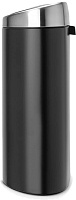 Brabantia Touch Bin Мусорное ведро нажимн., нержавеющая сталь на 40л, цвет: черный матовый 378768