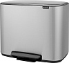 Brabantia Pedal Bin Bo Мусорное ведро с педалью, нержавеющая сталь на 36л, цвет: стальной матовый 121487