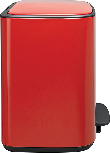 Brabantia Pedal Bin Bo Мусорное ведро с педалью, нержавеющая сталь на 34л, цвет: пламенно-красный 121166